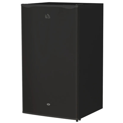 HOMCOM 91L Freestanding Kitchen Under-Counter Fridge with Lock - Black