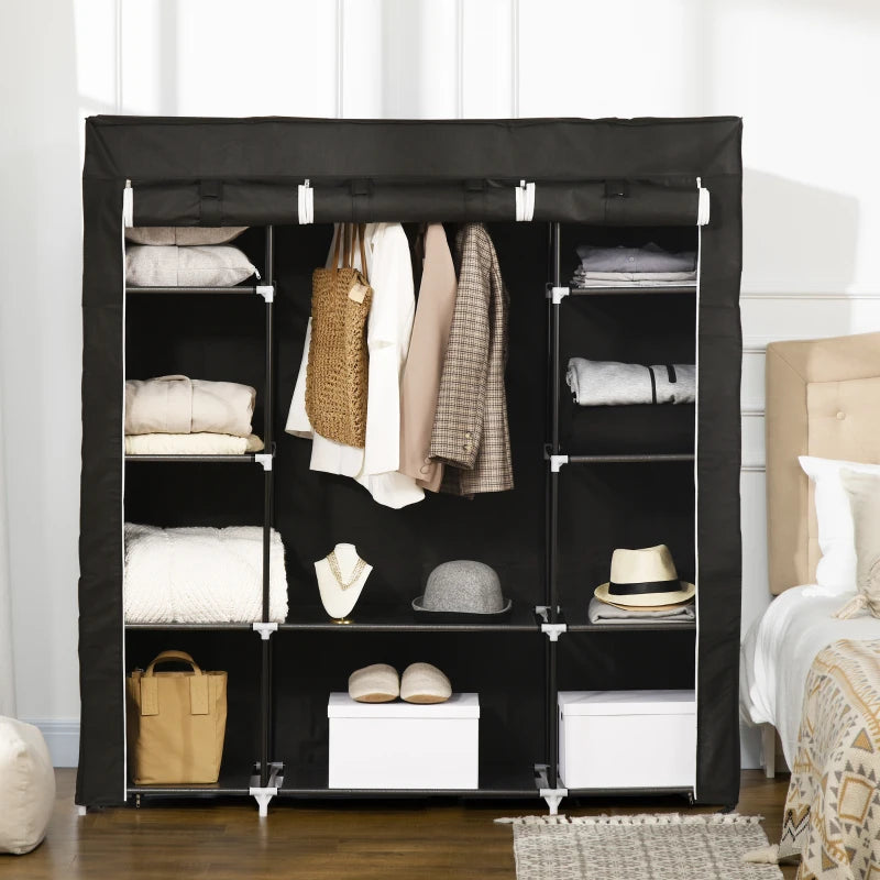 Clothes Storage Organiser with Hanging Rail