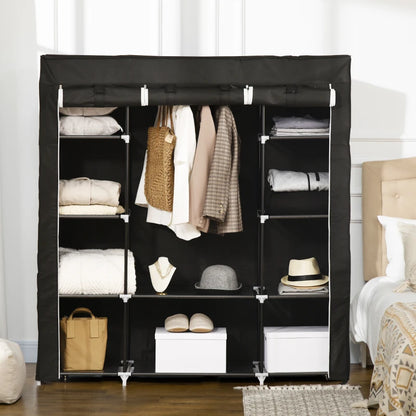 Clothes Storage Organiser with Hanging Rail