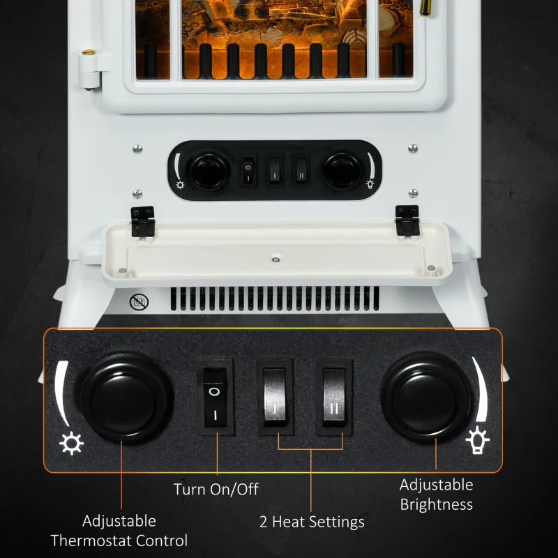Cozy electric stove fires, freestanding style