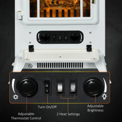 Cozy electric stove fires, freestanding style
