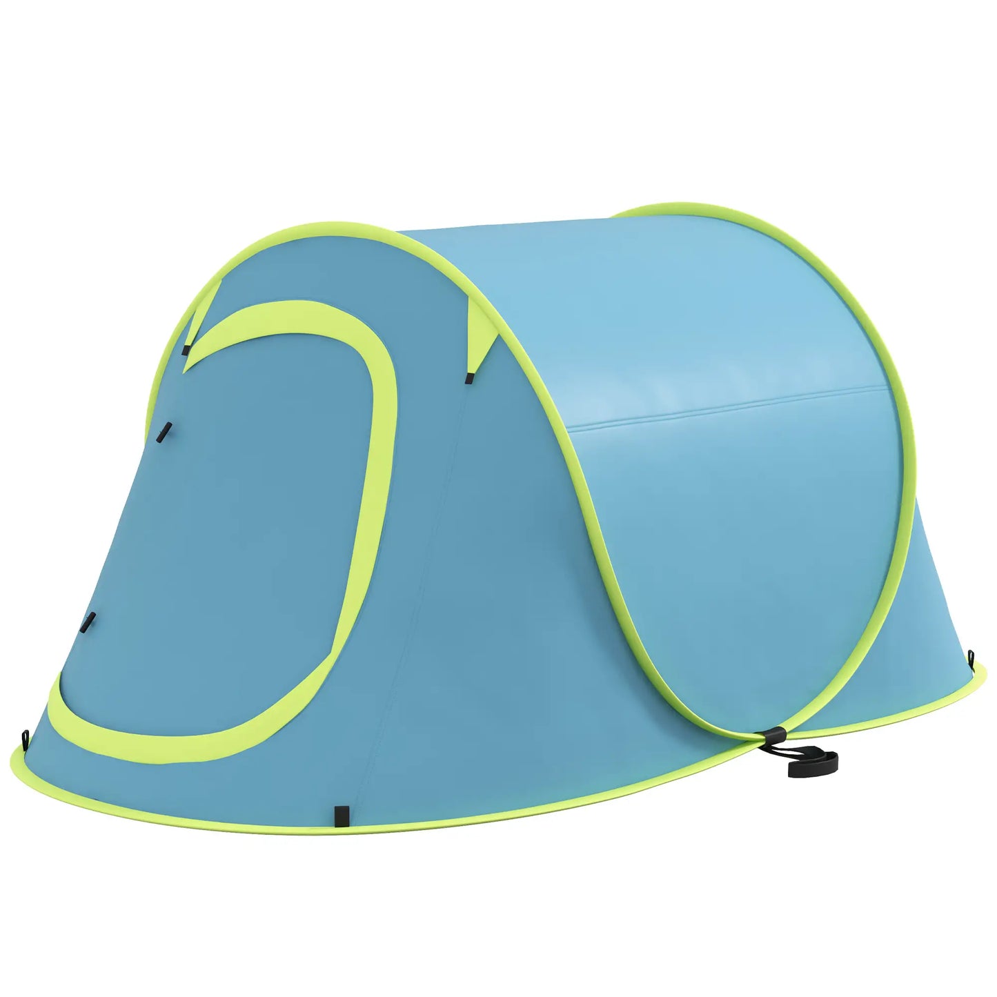 Outsunny Two-Man Pop-Up Camping Dome Tent with Accessories - Blue