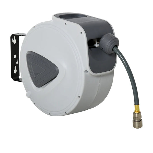 DURHAND Retractable Air Hose Reel Wall Mount Auto Rewind Hose
