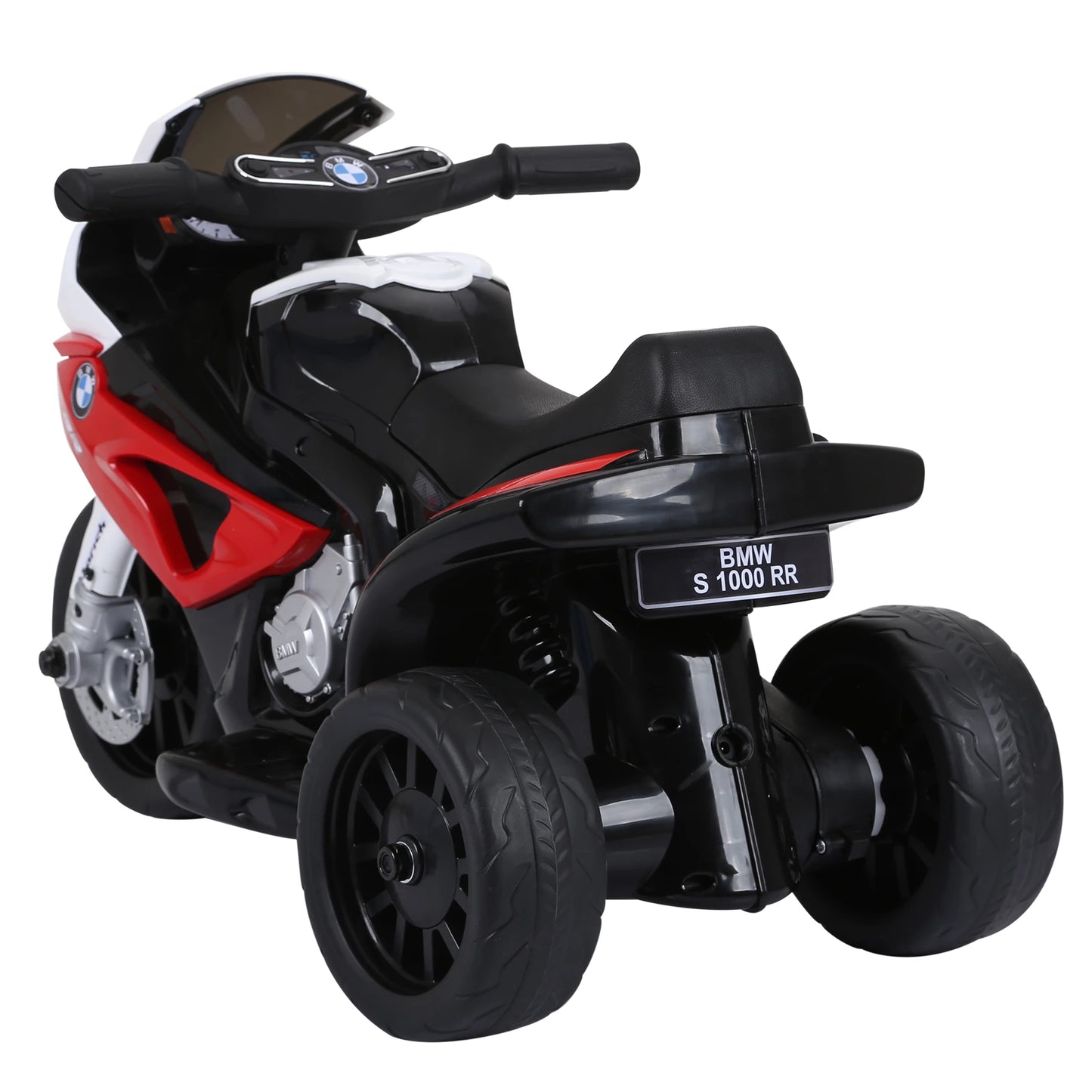 HOMCOM Electric Motorbike for Kids Ride On BMW Motorbike w/ Headlights and Music, 6V - Red