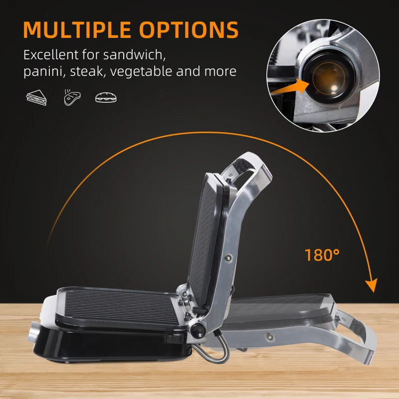Electric tabletop grill ideal for indoor BBQs