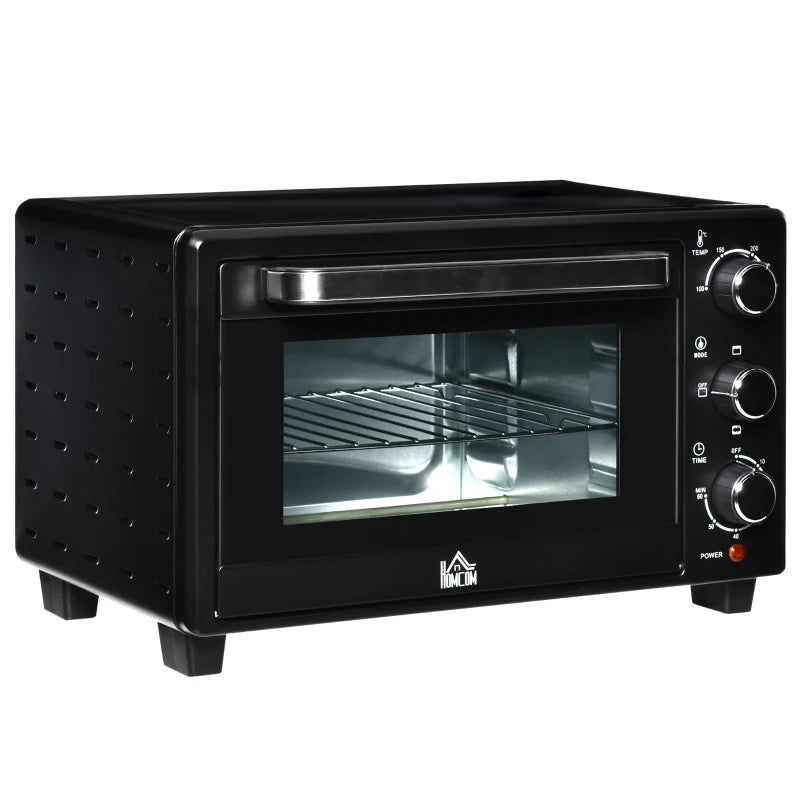HOMCOM Mini Oven, 21L Countertop Electric Grill, Toaster Oven 1400W