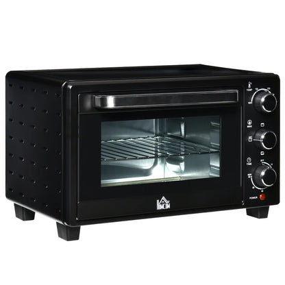 HOMCOM Mini Oven, 21L Countertop Electric Grill, Toaster Oven 1400W