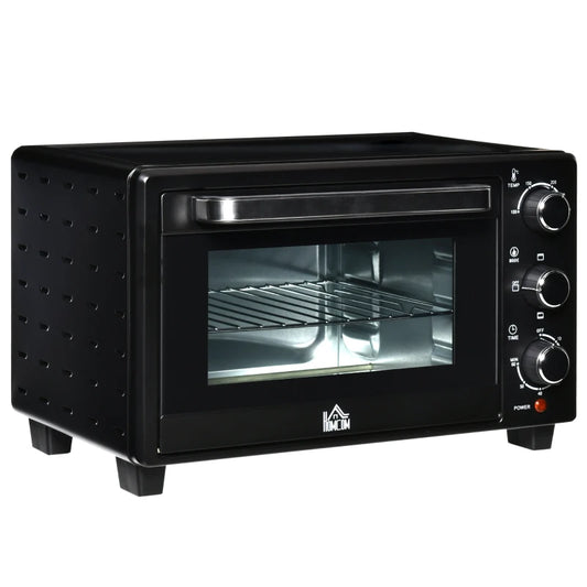 HOMCOM Mini Oven, 21L Countertop Electric Grill, Toaster Oven 1400W