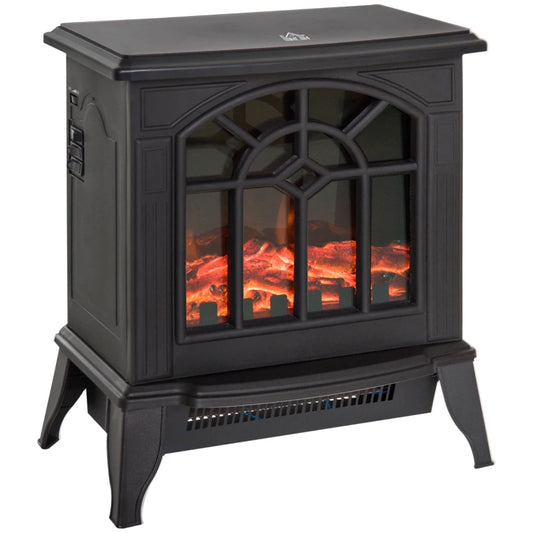 Freestanding electric fireplace, sleek & modern