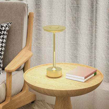 HOMCOM Cordless Table Lamp, Touch LED Desk Lamp with 4000mAh Rechargeable Battery, 3 Colour, for Bedroom Living Room