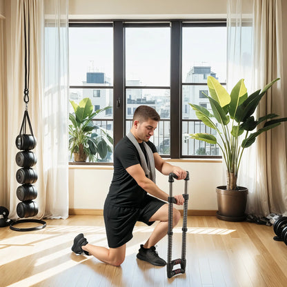 SPORTNOW Chest Expander, with 10-50kg Adjustable Resistance, for Home, Travel, Gym Workout