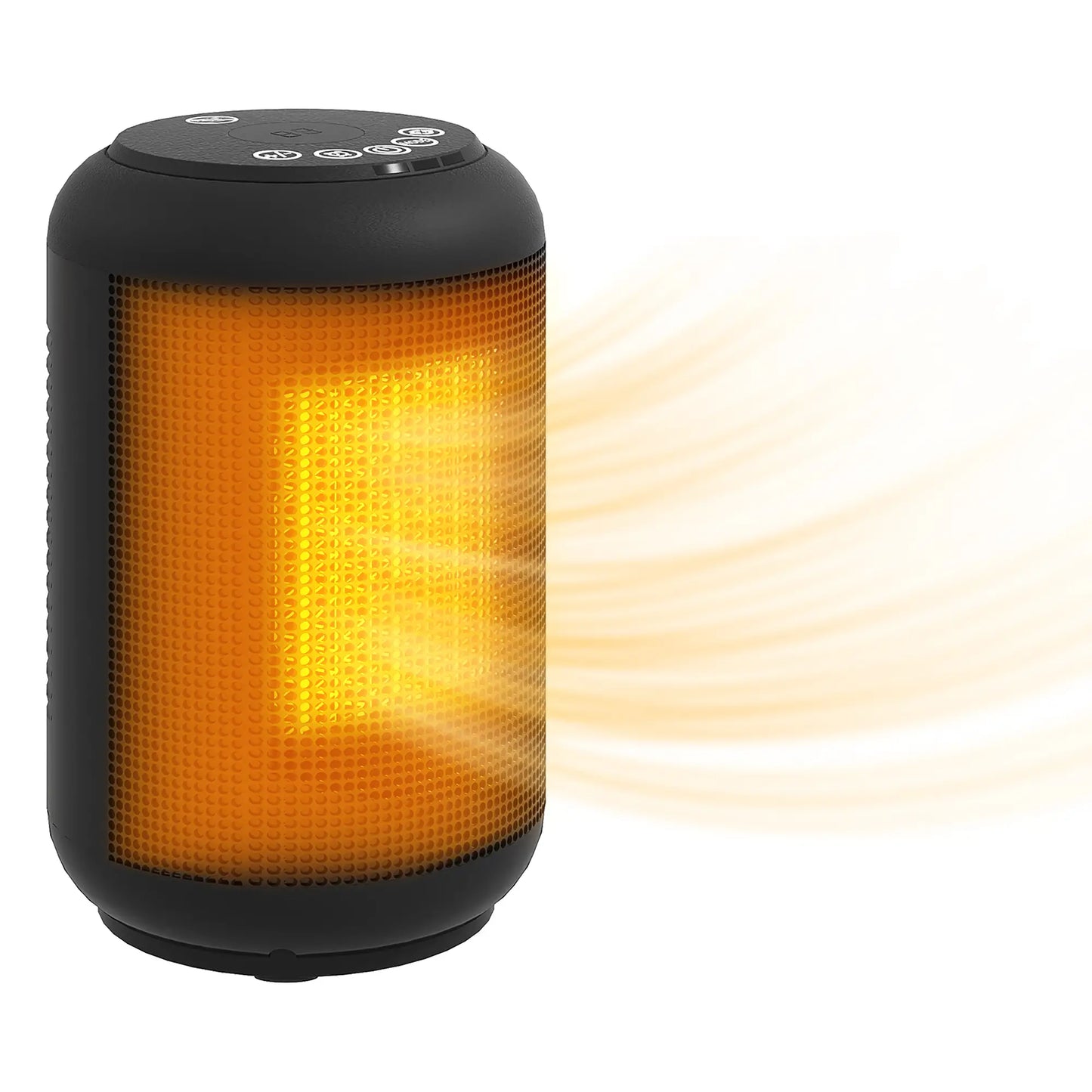 HOMCOM 1500W Ceramic Electric Heater with Fan, Timer, Oscillation - Black