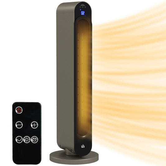 HOMCOM 2kW PTC Ceramic Space Tower Heater, 10-35°C Temperature Range