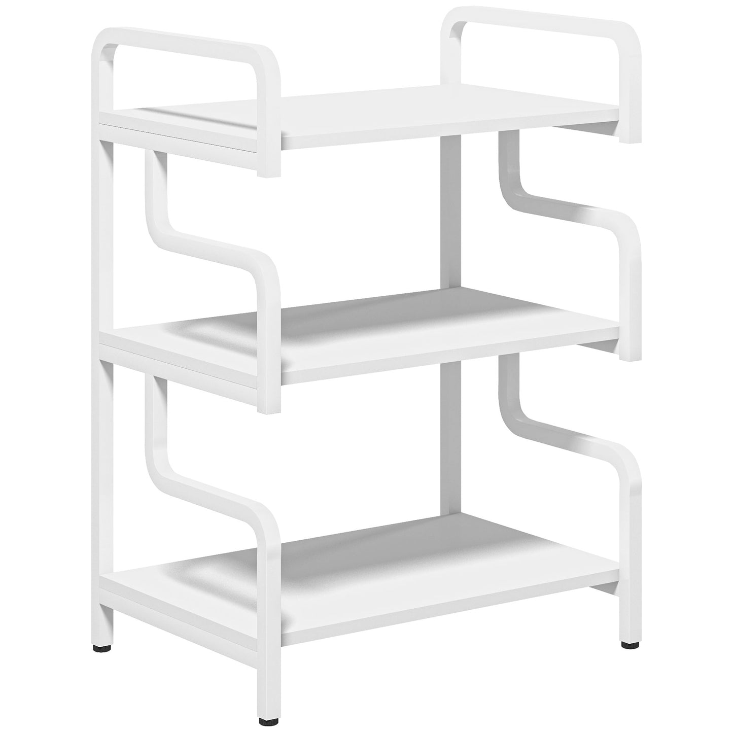 HOMCOM 3-Tier Printer Stand with Storage Shelves, Printer Table, Printer Shelf for Home Office