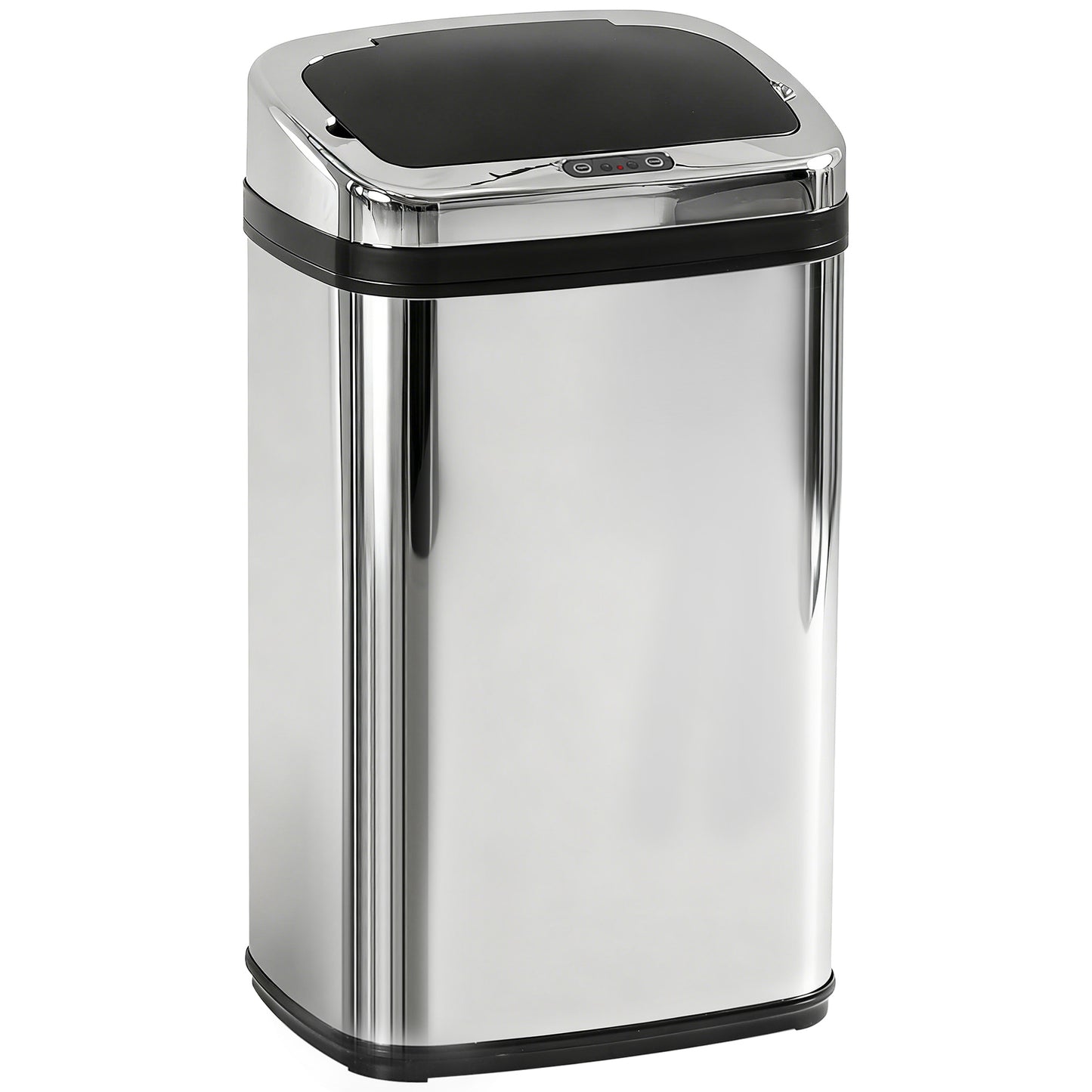 HOMCOM 30L Stainless Steel Motion Sensor Kitchen Bin with Lid - Silver Tone