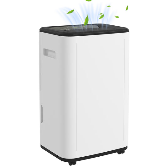 HOMCOM 6000mL Portable Dehumidifier with 24H Timer, 3 Modes, 20L/Day, for Home Laundry Basement