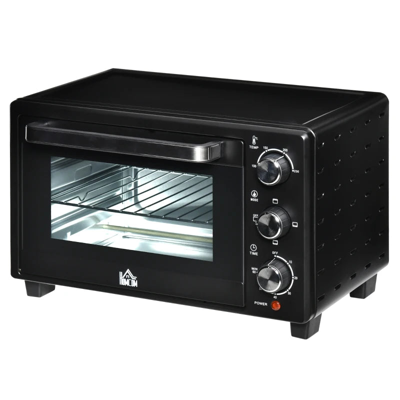 HOMCOM Mini Oven, 21L Countertop Electric Grill, Toaster Oven 