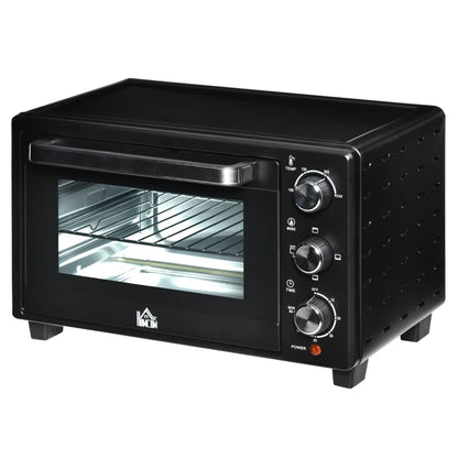 HOMCOM Mini Oven, 21L Countertop Electric Grill, Toaster Oven 