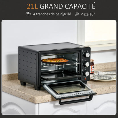 HOMCOM Mini Oven Countertop Electric Grill
