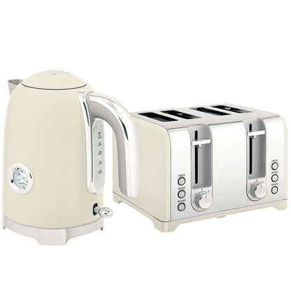 HOMCOM Retro 3000W Kettle and Toaster Kitchen Set