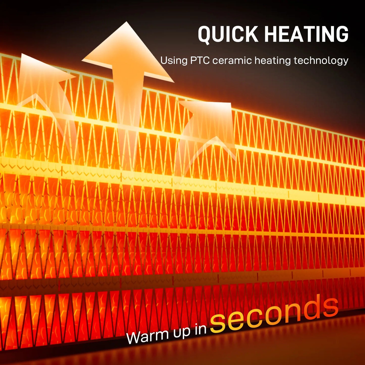 HOMCOM Ceramic Electric Heater, 1500W Fan Space Heater with 3 Modes, 24H Timer, Flame Effect, Oscillation, White