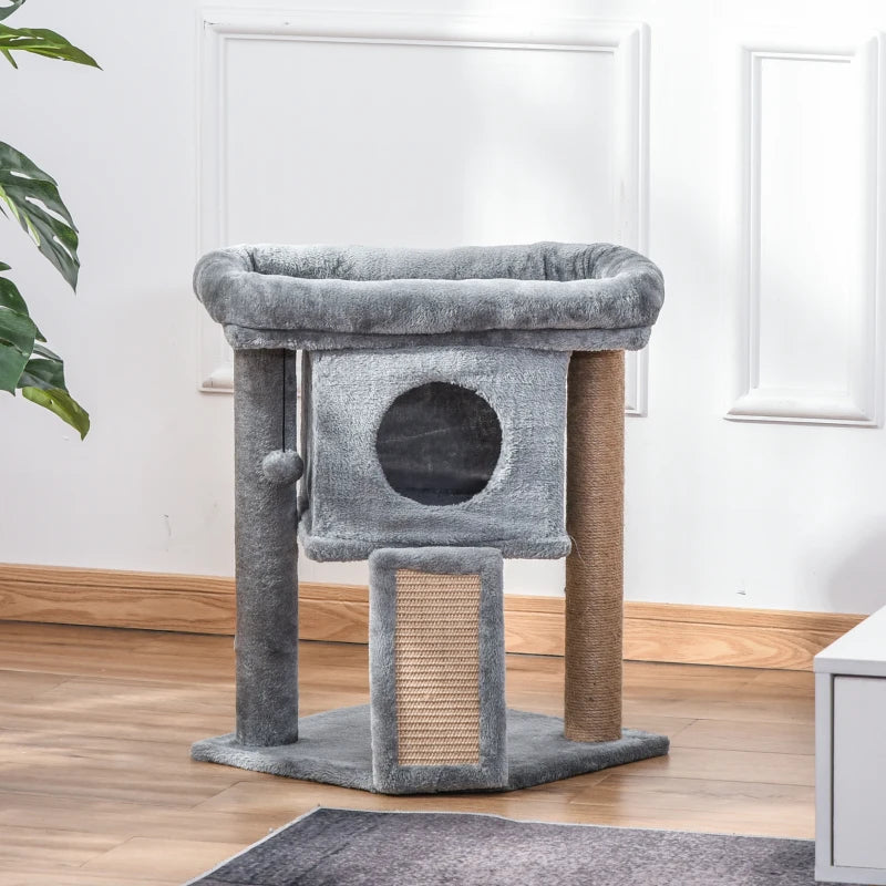 Indoor cat furniture: Pawhut cat tower setup