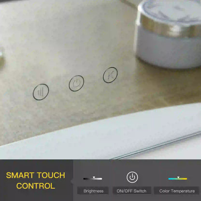 HOMCOM Hollywood Vanity Mirror with Lights for Makeup Dressing Table with 12 Dimmable LED Bulbs and USB Plug, White