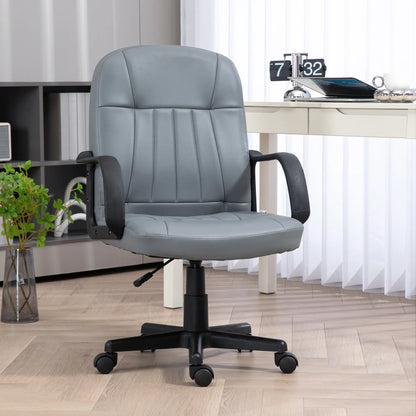 HOMCOM Swivel Executive Office Chair PU Leather Computer Desk Chair Office Furniture Gaming Seater