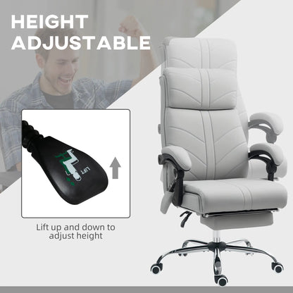 Vinsetto Faux Leather Massage Home Office Chair