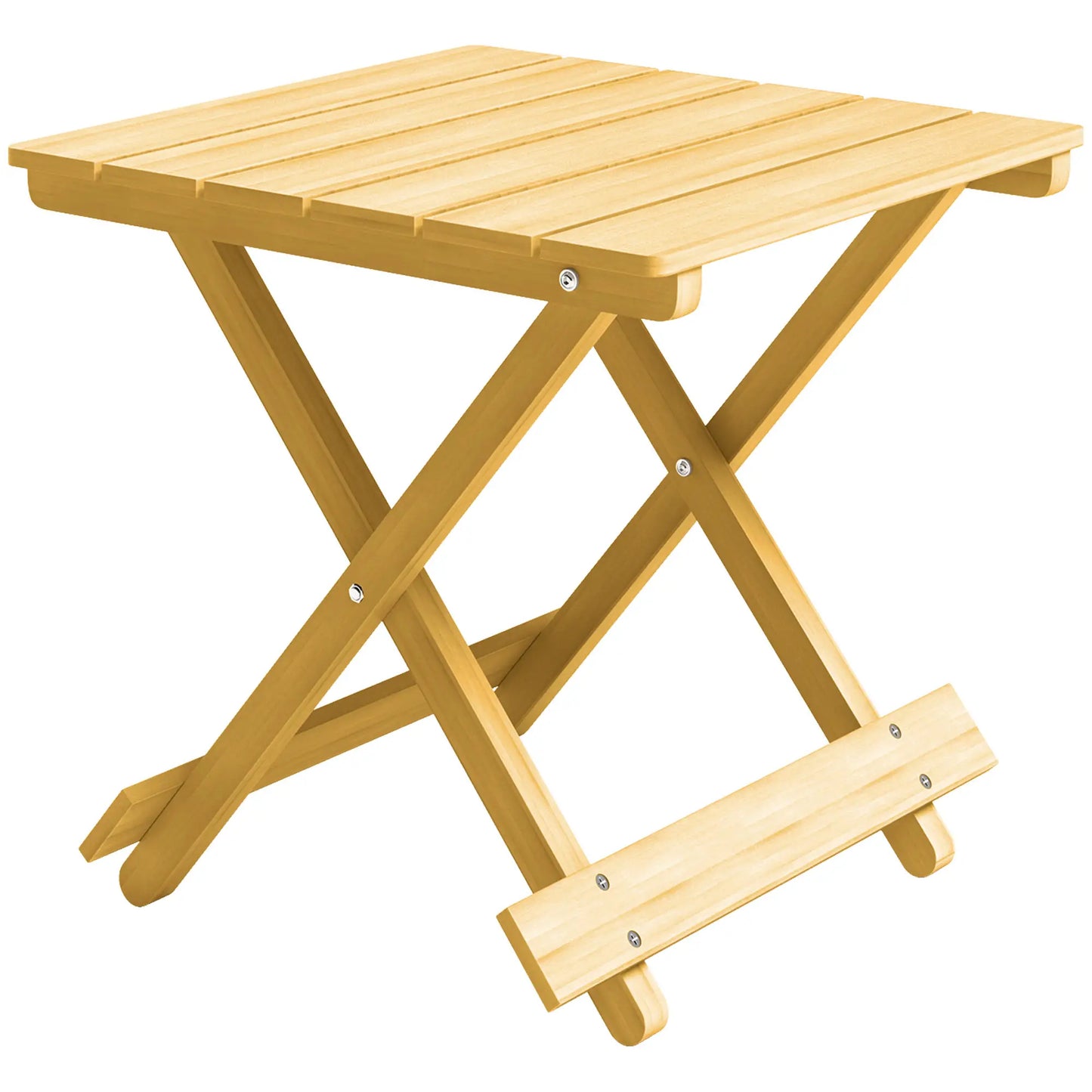 Outsunny Garden Furniture Wooden Foldable Outdoor Coffee Table