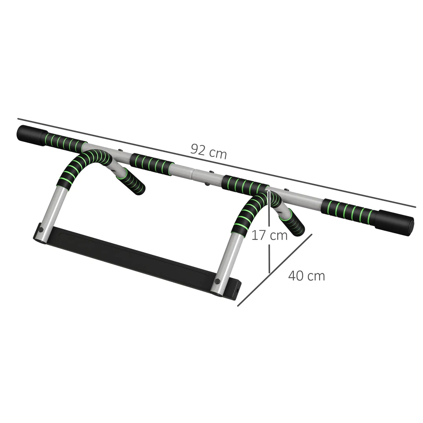 HOMCOM Pull-Up Bar for Doorway, Home Fitness Door Horizontal Push up Bar for Indoor Gym Upper Body Workout