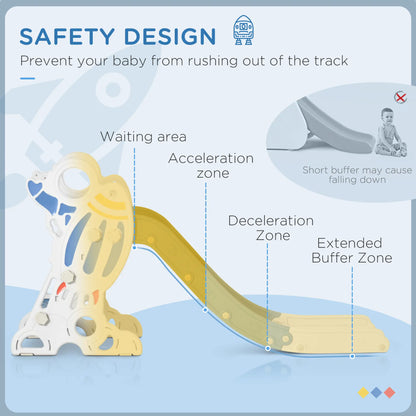 AIYAPLAY Space-Themed Baby Slide, Indoor Freestanding Kids Slide, for Ages 1.5-3 Years