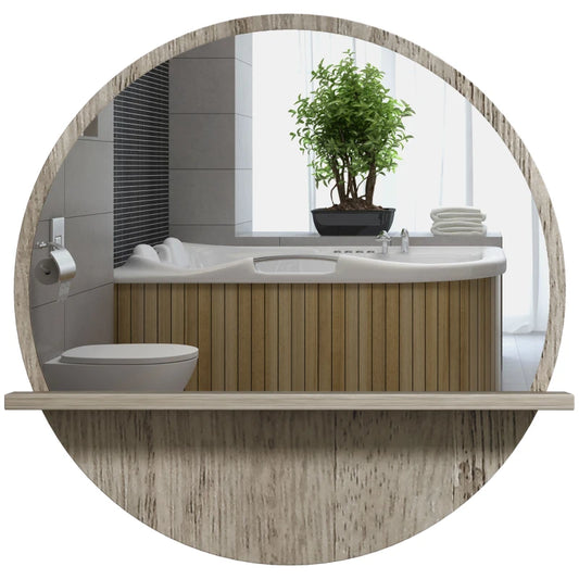 Large round mirror for modern wall decor