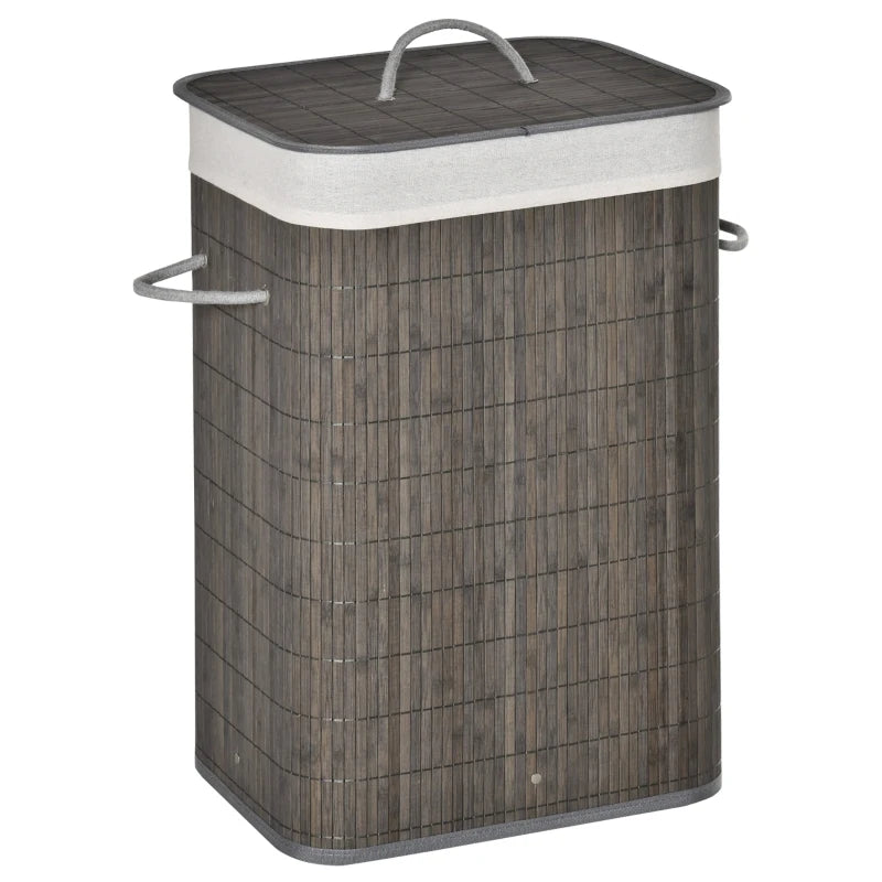Laundry basket with lid, compact and stylish