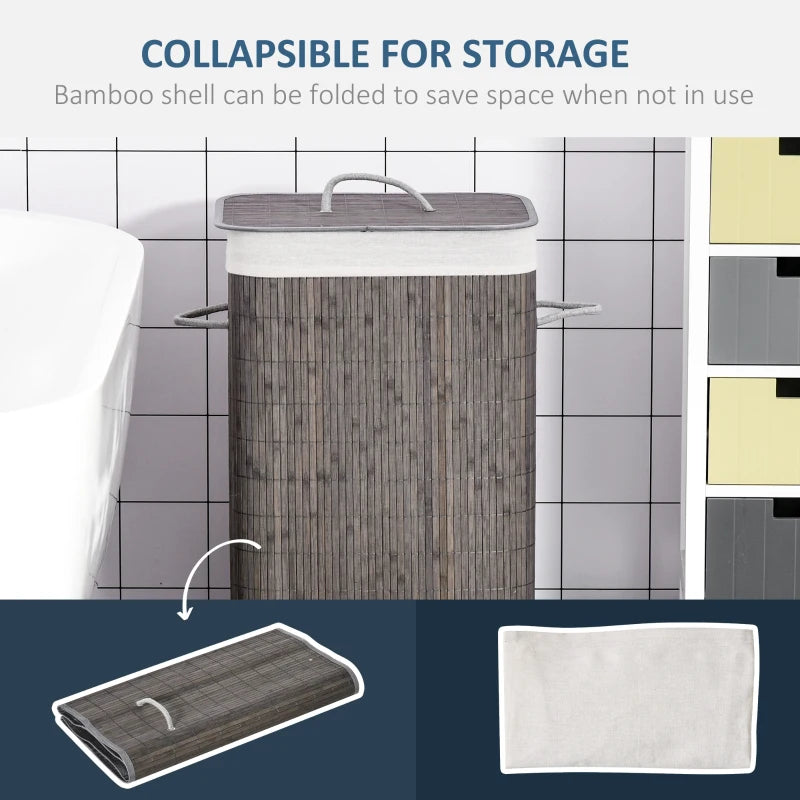Linen basket with lid, modern laundry solution