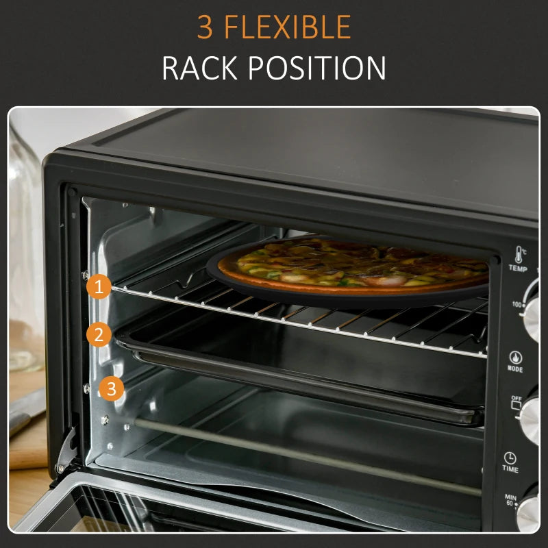 Mini Oven, 21L Countertop Electric Grill, Toaster Oven 