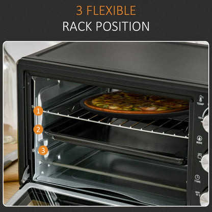 Mini Oven, 21L Countertop Electric Grill, Toaster Oven 