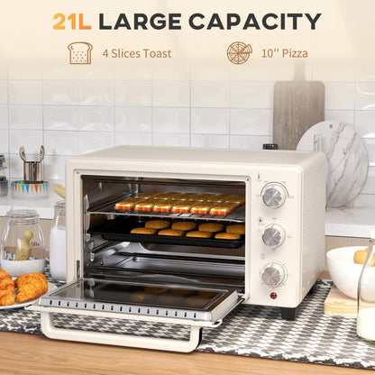 Mini Oven, 21L Countertop Electric Grill, Toaster Oven 