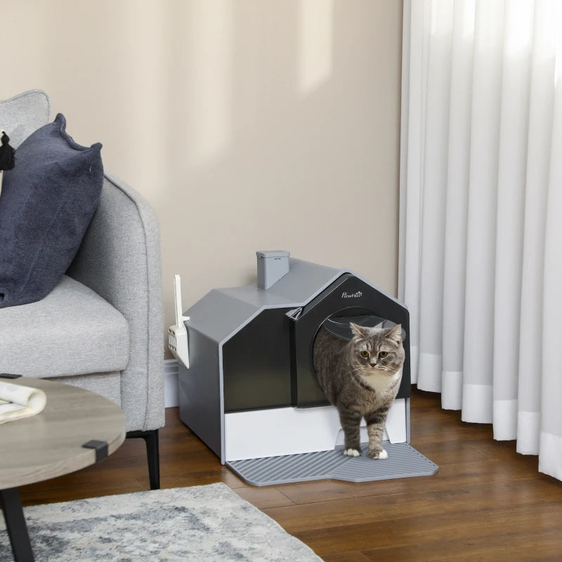Modern PawHut litter box for happy cats