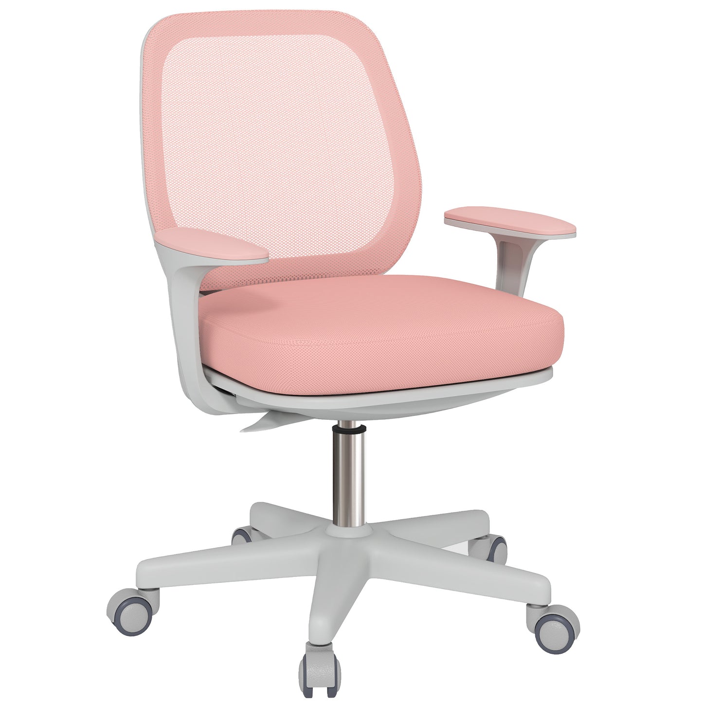 Vinsetto 44-56cm Mesh Back Office Chair with Adjustable Height - Pink