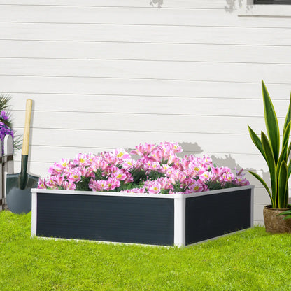 Outsunny 221L Raised Garden Bed, Weather-Resistant PP Planter Box Containers for Outdoor Patio Plant Flower