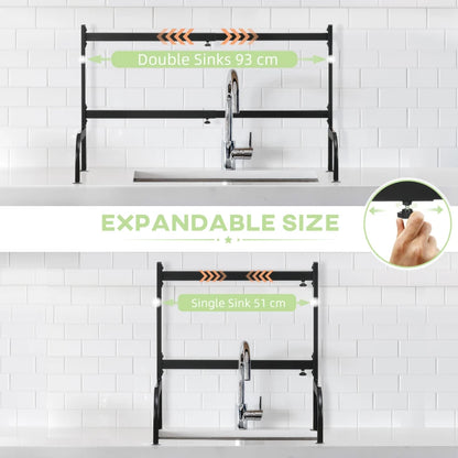 Over The Sink Drying Rack Dish Drainer 