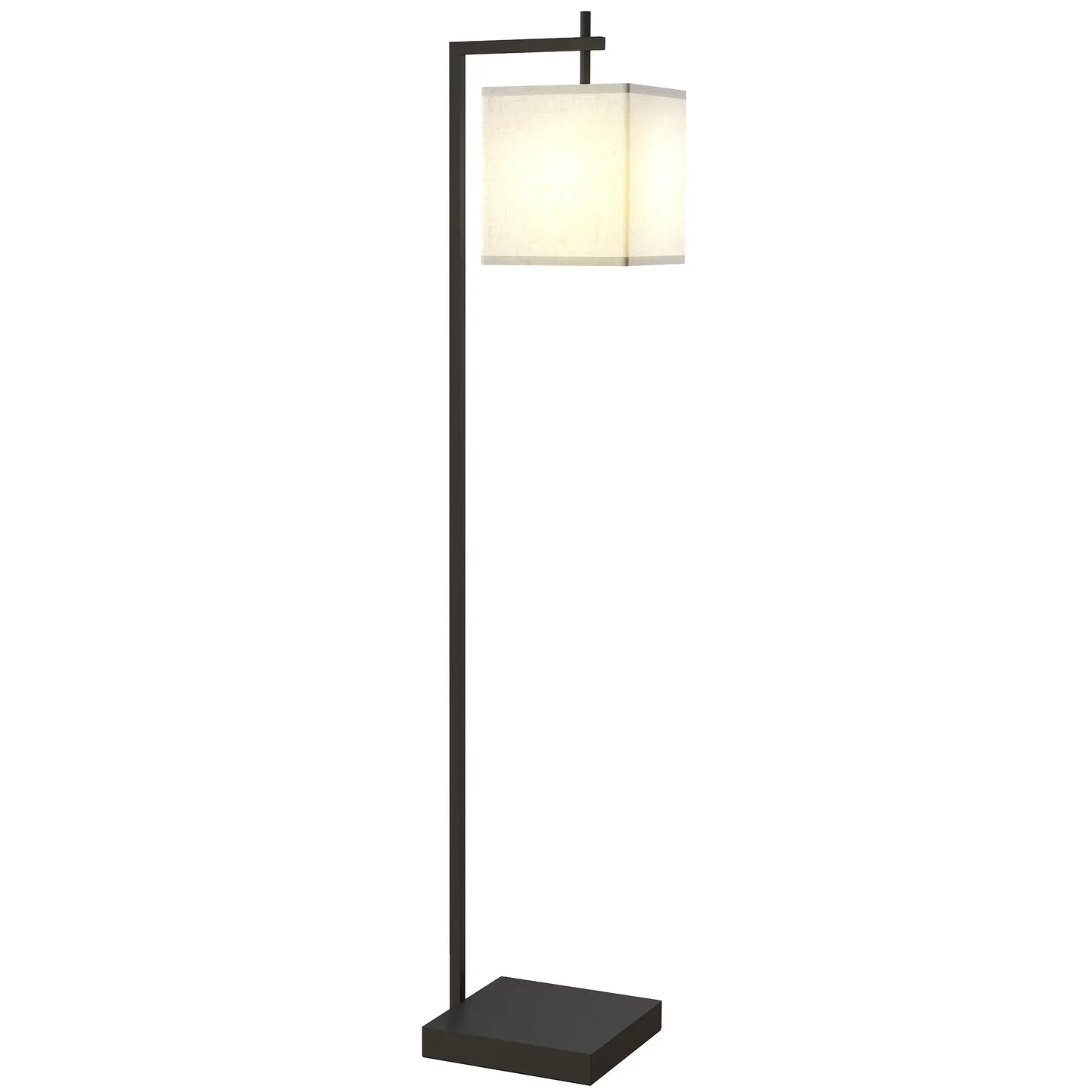 HOMCOM 66" Modern Tall Standing Floor Lamp with Adjustable Colour Temperatures & 10 Brightness Levels, Remote Control