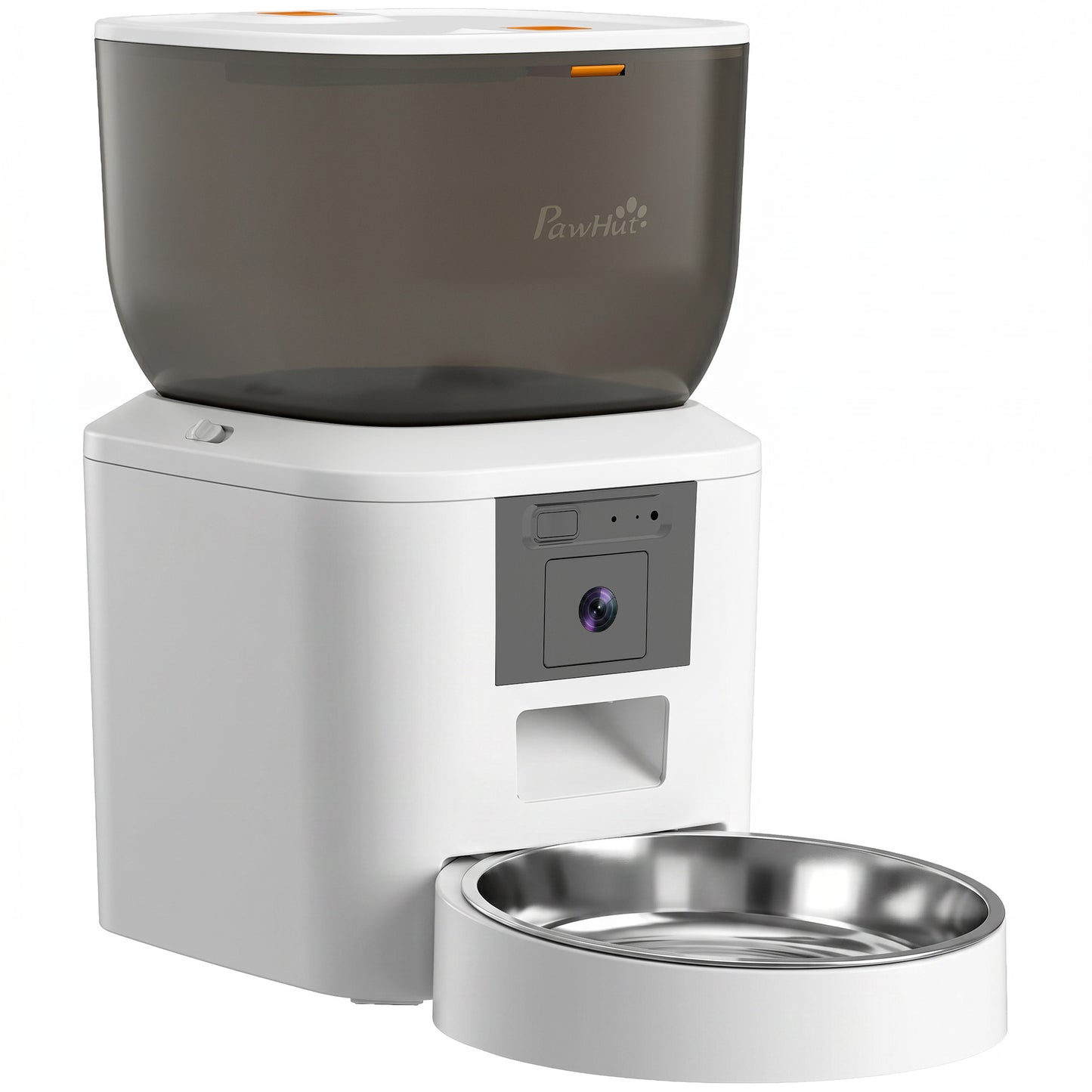 PawHut Automatic Cat Feeder with Camera, 2.4G WiFi, APP Control 4L Pet Feeder 1-10 Meals