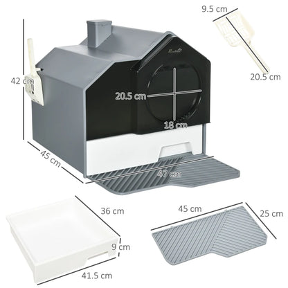 PawHut cat litter box for clean pet space