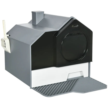 PawHut cat litter box for convenient cleaning