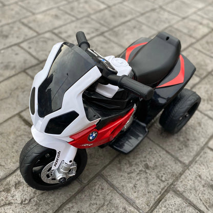 HOMCOM Electric Motorbike for Kids Ride On BMW Motorbike w/ Headlights and Music, 6V - Red