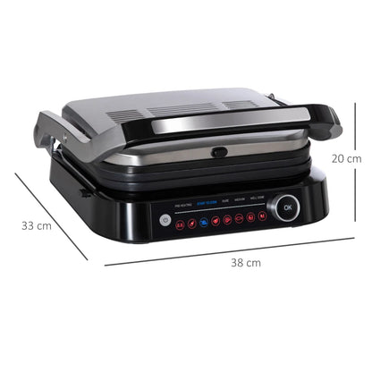 Portable electric grill for easy indoor grilling