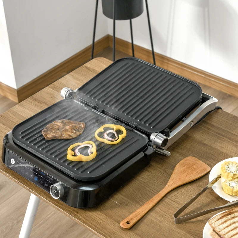 Portable electric grill for indoor barbecue fun