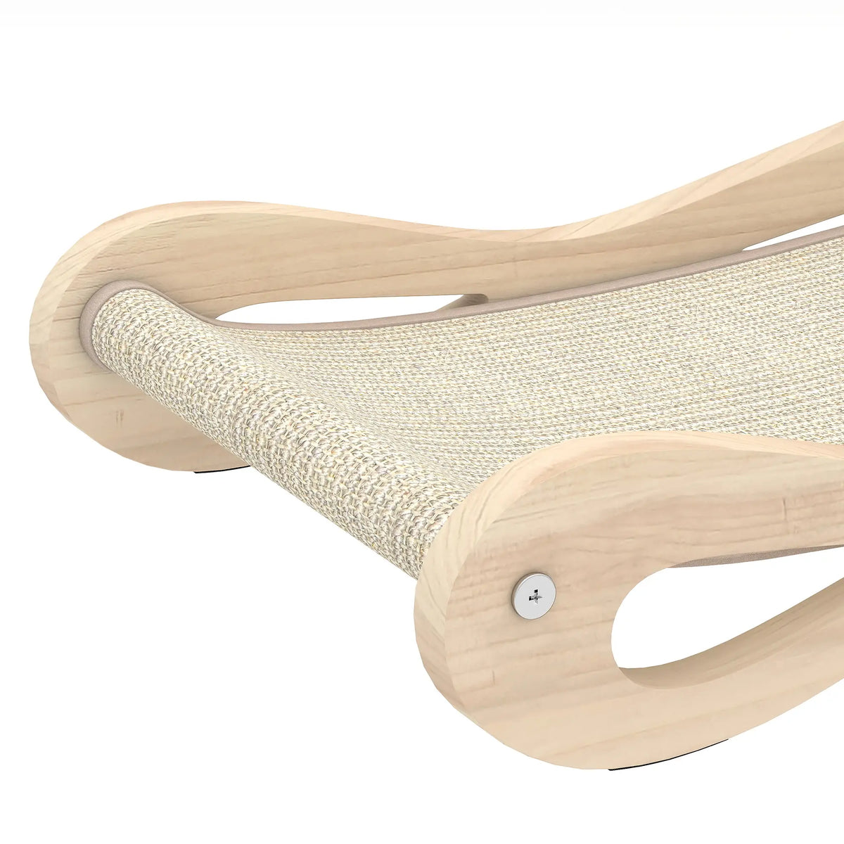 PawHut 2 in 1 Sisal Cat Scratcher Bed Cat Scratching Board and Lounger, Cream White